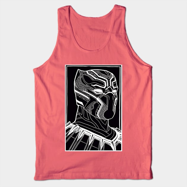 The Prince of Wakanda - Black Panther Tank Top by Jomeeo